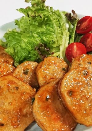 生姜が香るレンコンの肉詰め-レシピのメイン写真
