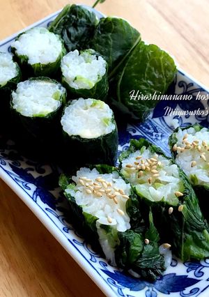 広島菜の細巻き(広島菜第2パターン)-レシピのメイン写真