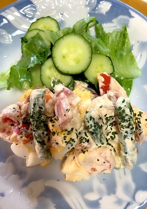 超簡単♪冷凍アスパラとツナトマトサラダ-レシピのメイン写真