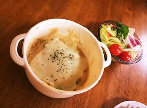 レンチン！豆乳とおから粉と味噌のグラタン-レシピのメイン写真