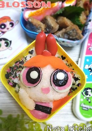 パワーパフガールズ『ブロッサム』キャラ弁-レシピのメイン写真