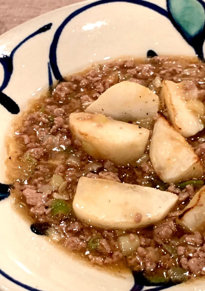 焼きかぶの和風そぼろあん-レシピのメイン写真