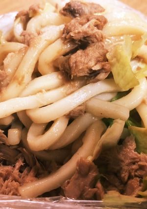 防災★簡単ツナの蒸し焼うどん-レシピのメイン写真