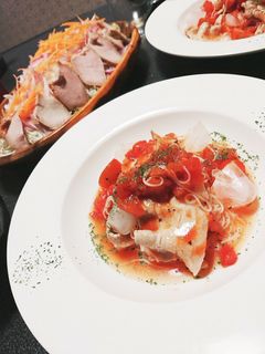 豚肉とトマトの冷製パスタ風そうめん-レシピのメイン写真