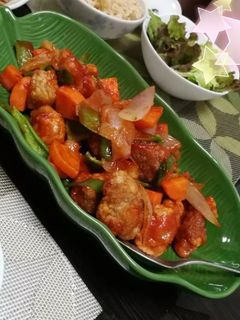 冷凍唐揚げで簡単★酢豚-レシピのメイン写真