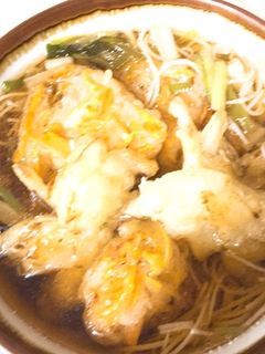 一口大かき揚げにゅうめん-レシピのメイン写真