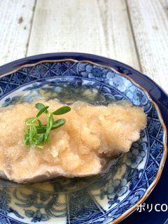 ポリ袋湯煎『生姜が香るブリのみぞれ煮」-レシピのメイン写真