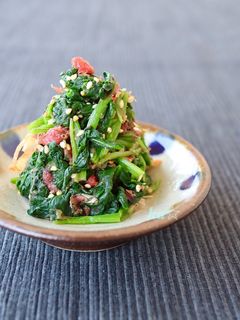 簡単 ほうれん草 梅かつお和え*お弁当-レシピのメイン写真