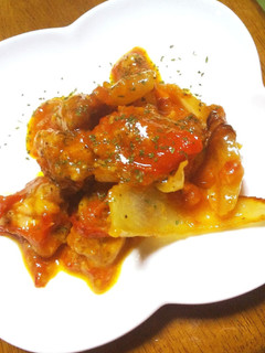 カレーマジック☆鳥むね肉とトマトの炒め物-レシピのメイン写真