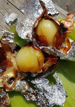 BBQに！丸焼き玉ねぎ-レシピのメイン写真