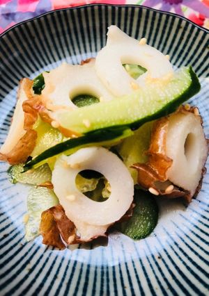 1分で出来る☆きゅうりとちくわの和え物-レシピのメイン写真