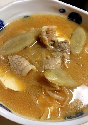 ごぼうと豚バラの味噌汁-レシピのメイン写真