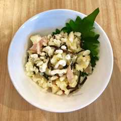 รูปของ 塩昆布たぬきポテトサラダ★