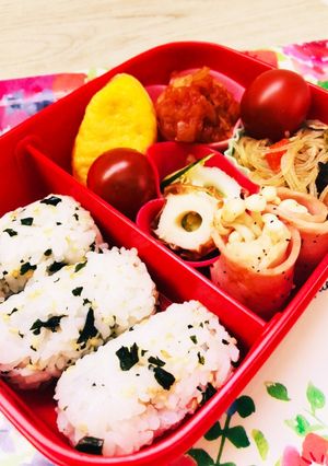 エビチリ風ナゲットとチャプチェの弁当☆-レシピのメイン写真