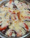 チーズとろ～り！なすとトマトのチーズ焼き