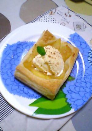 簡単♪リンゴとアイスのパイ♪-レシピのメイン写真