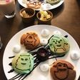 チョコミントとプレーンのパンケーキ