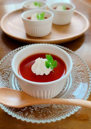 大人のおやつ★甘さ控えめトマトゼリー-レシピのメイン写真