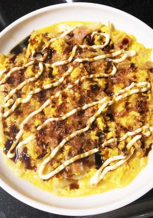 たっぷり白菜と魚肉ソーセージの卵とじ-レシピのメイン写真