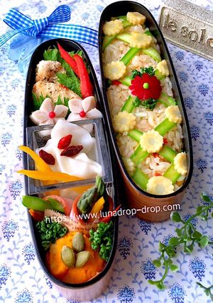 5月24日 アスパラレースアップ玄米弁当-レシピのメイン写真
