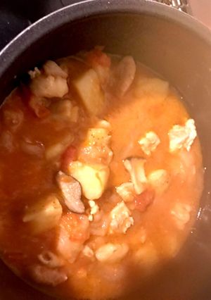 無水調理☆チキンのトマト煮込み-レシピのメイン写真