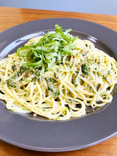簡単!絶品!シソとしらすのパスタ-レシピのメイン写真