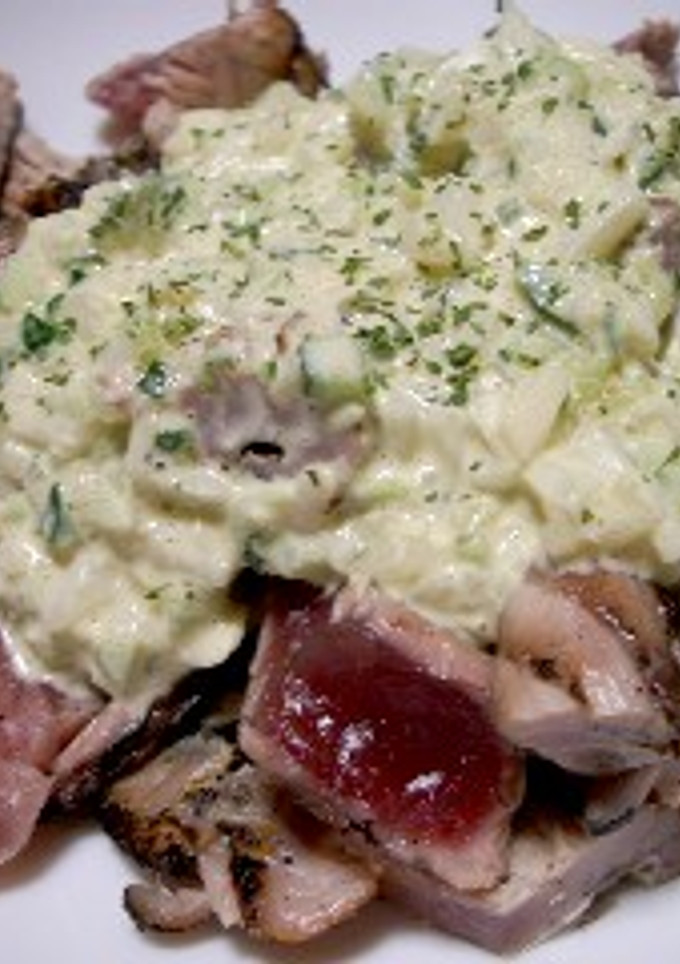 鰹のたたきタルタルソース風♪-レシピのメイン写真