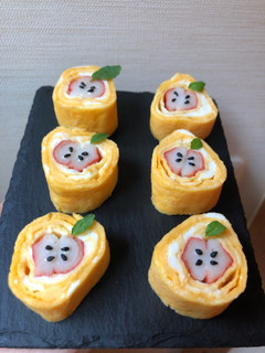 りんご卵焼きカニカマアレンジ お弁当遠足-レシピのメイン写真