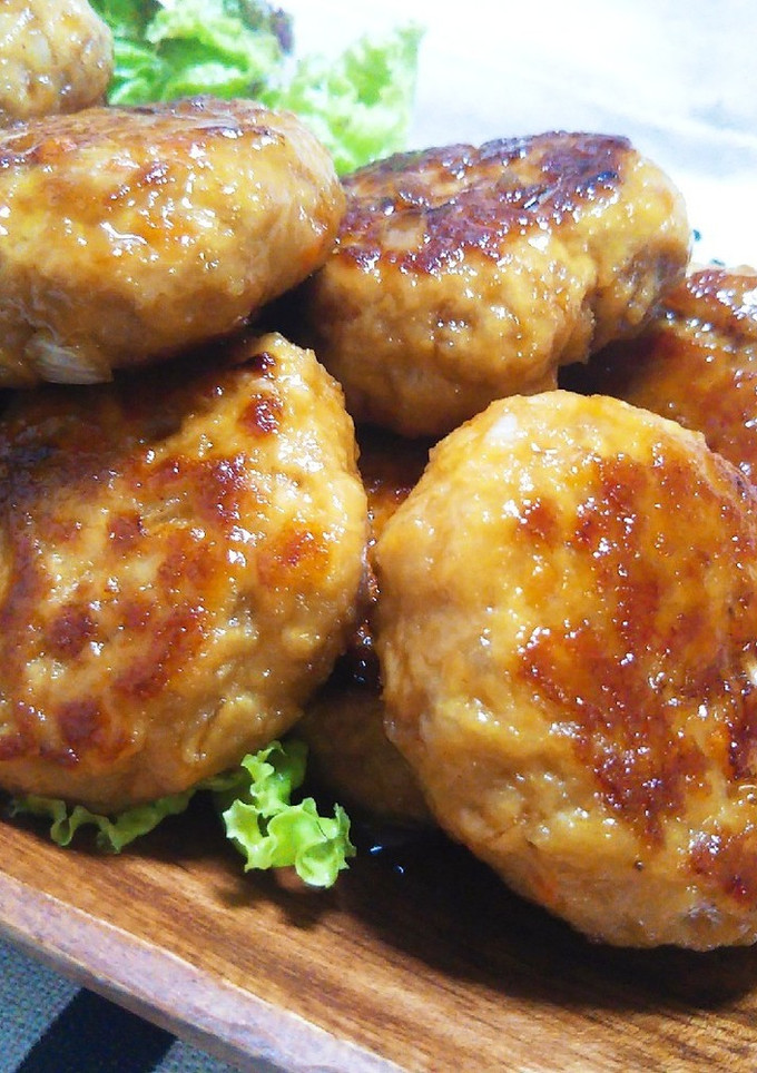 合い挽き肉と豆腐のつくね風バーグ-レシピのメイン写真