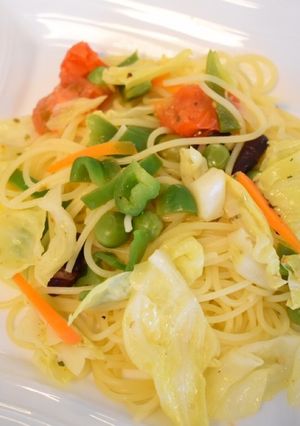 残り野菜のシンプルパスタ-レシピのメイン写真
