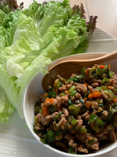 残り野菜でひき肉のレタス包み-レシピのメイン写真