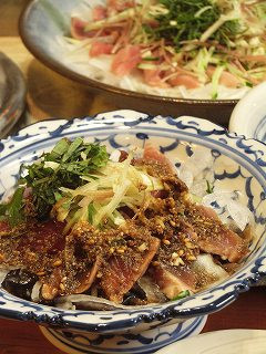 バルサミコ酢とゴマでカツオのたたき-レシピのメイン写真