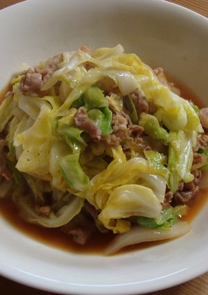 キャベツと豚肉炒め煮-レシピのメイン写真