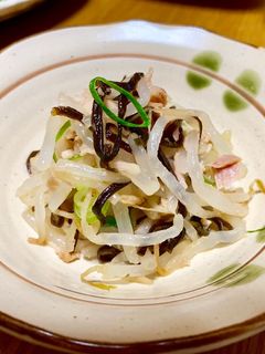 もやしとツナの塩昆布和え-レシピのメイン写真