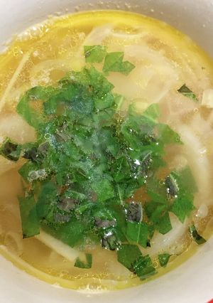 洋風 玉ねぎと生姜の海老出汁スープ-レシピのメイン写真