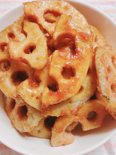 簡単!レンコンの甘辛炒め-レシピのメイン写真