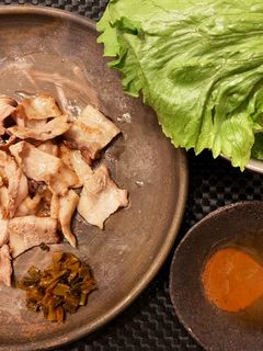 ビタミン豊富★辛子高菜でサムギョプサル-レシピのメイン写真