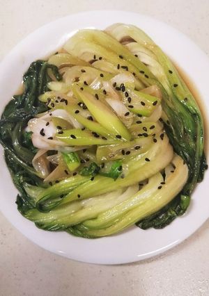 レンジで簡単チンゲン菜の中華風オイル蒸し-レシピのメイン写真
