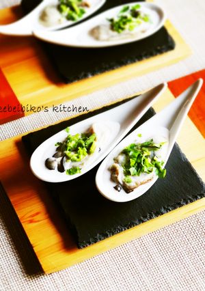 生牡蠣のグリーンチリヴィネグレット-レシピのメイン写真