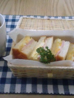 ハムタマゴサンド-レシピのメイン写真