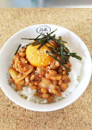 ❇️キムたま納豆ご飯♬.*゚-レシピのメイン写真