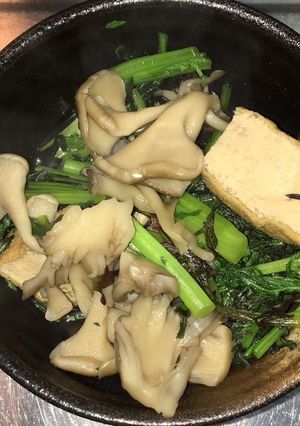 からし菜と舞茸と厚揚げのさっと煮-レシピのメイン写真