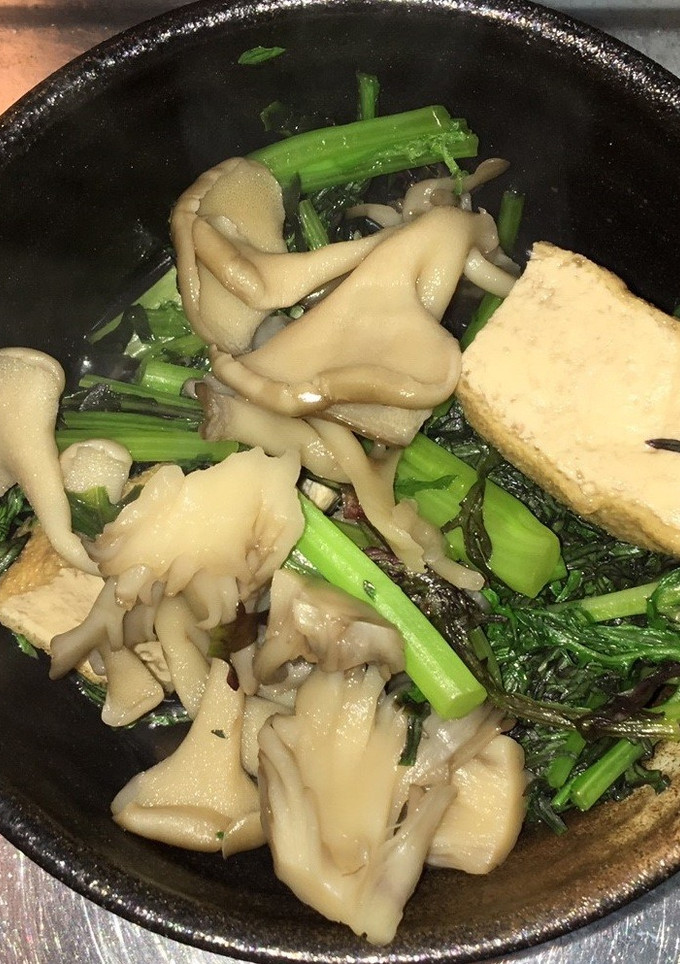 からし菜と舞茸と厚揚げのさっと煮-レシピのメイン写真