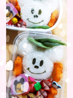 キャラ弁シンプルミッキーおにぎり♪-レシピのメイン写真