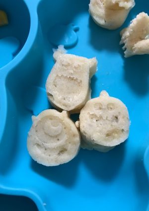 簡単離乳食!きな粉バナナ蒸しパン-レシピのメイン写真