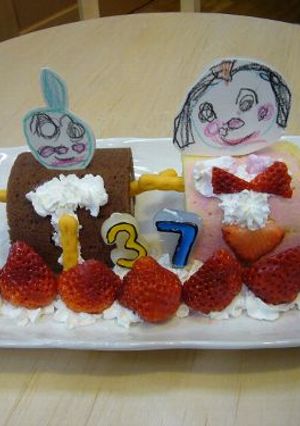 ひなまつり★ロールケーキひな人形-レシピのメイン写真