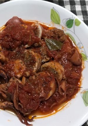ピリ辛ヤリイカの肉づめ-レシピのメイン写真
