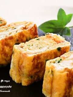 鮭フレークとニラの卵焼き-レシピのメイン写真