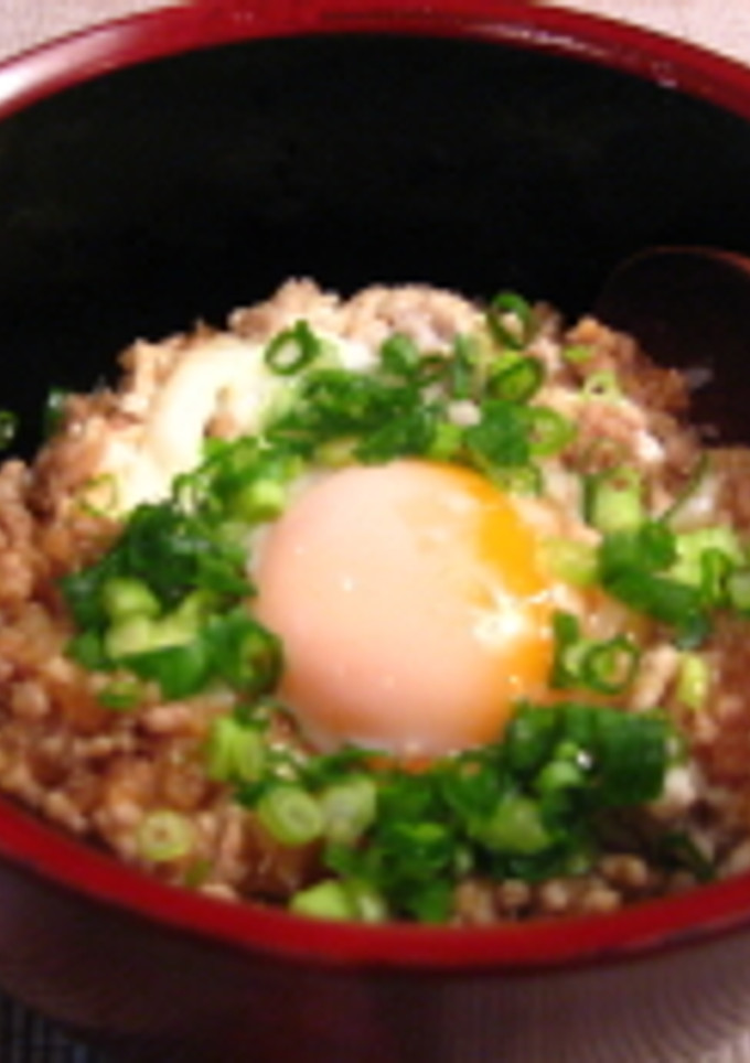 とりそぼろのおろし煮月見丼-レシピのメイン写真