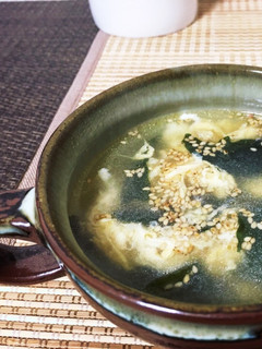 忙しい朝に!すぐできる卵わかめスープ-レシピのメイン写真